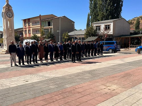 Kaymakamımız Sayın Muhammed Safa KÖMÜRCÜ 19 EYLÜL GAZİLER GÜNÜ Çelenk Sunma Programına Katıldılar